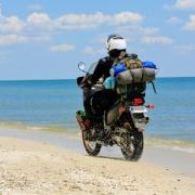 Offroad op het strand